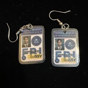 FBI Badge Earrings
